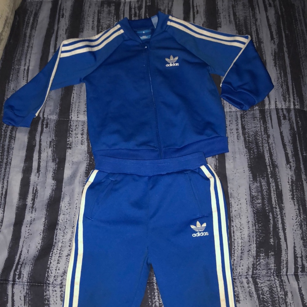 Toddler boy adidas sweat suit